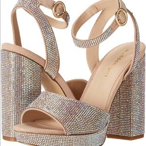 Madden Girl Summit Rhinestone Platform Sandals
